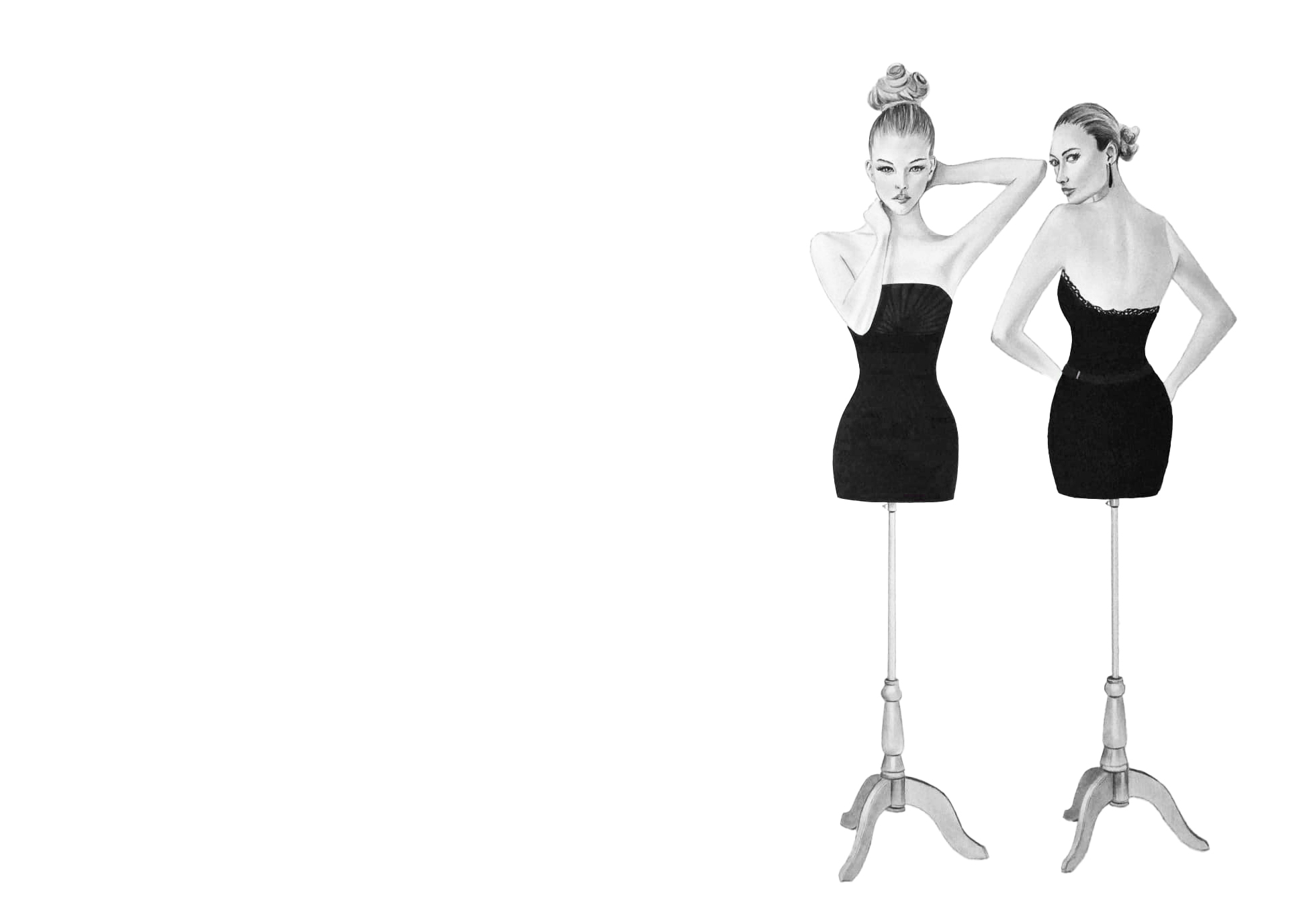 Maniquins amb  cos de noies