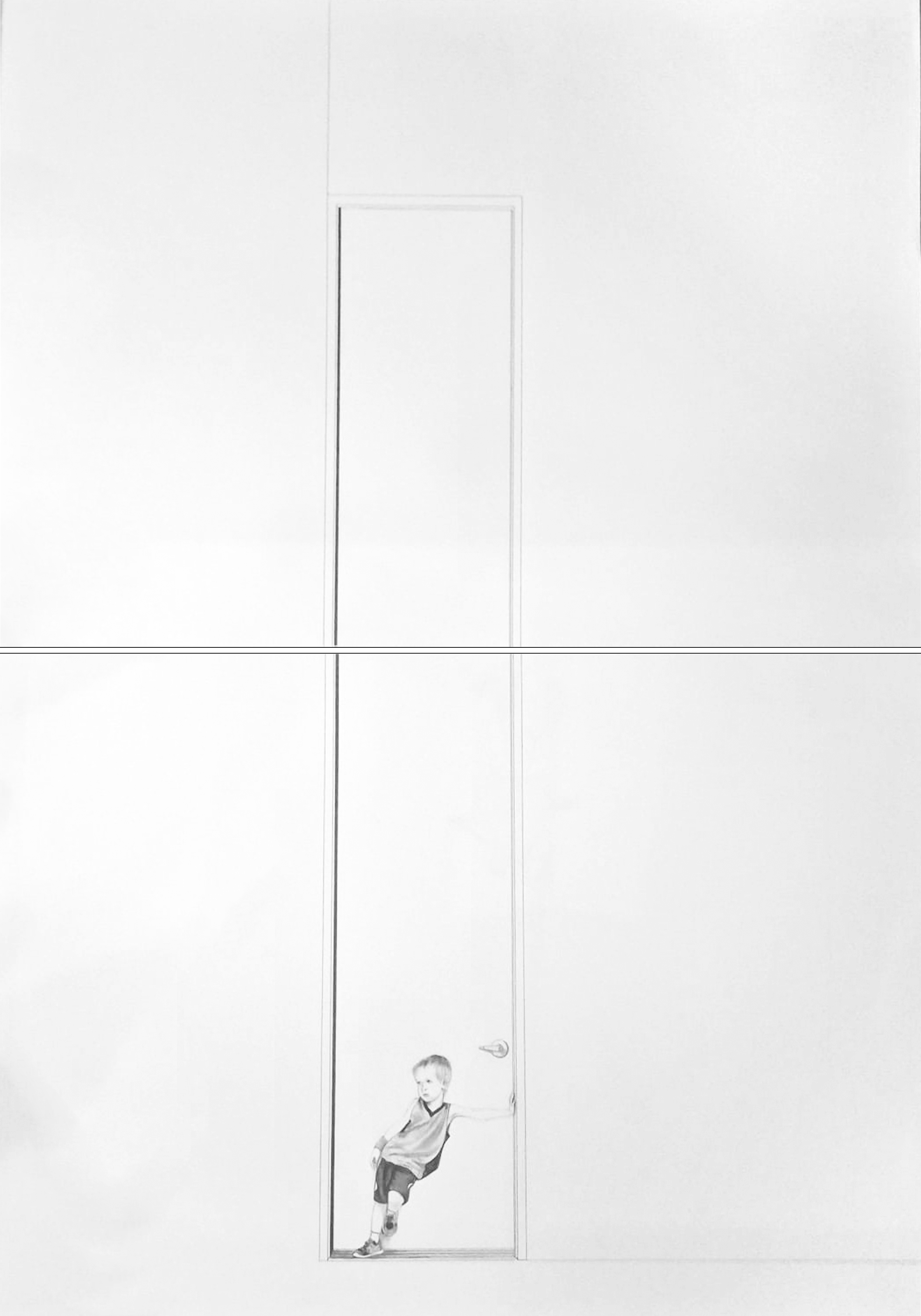 Nen recolsat a la porta